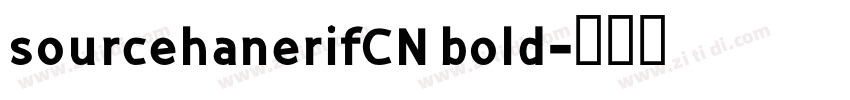 sourcehanerifCN bold字体转换